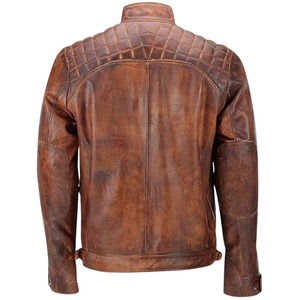 Veste en cuir de haute qualité pour hommes, très élégante et stylée - Product Image 3