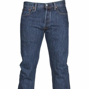 Jeans Casuales de Alta Calidad, Corte Regular, Lavados, Pierna Recta, Cierre de Botones, 100% Algodón, Primavera, Verano, Otoño - Product Image 1