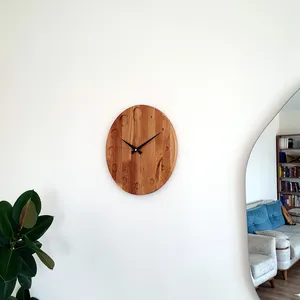 <b>Rustic</b> Wooden Clock Handmade Natural Wood Decorative <b>Desk</b> Clock Budget Friendly Home Accent By AALIYAN IMPEX - Product Image 3