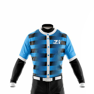 Uniforme de baseball personnalisé à manches courtes à bas prix, vente en gros, nouvelle mode, uniforme de baseball pour hommes - Product Image 3