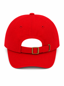 Casquette snapback rouge à 6 panneaux avec logo souriant brodé coloré, chapeau décontracté unisexe - Product Image 4