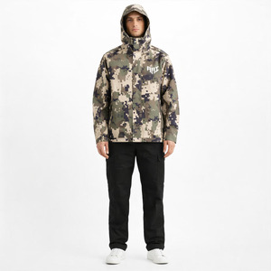 Veste légère noire à fermeture éclair avec capuche pour hommes et femmes, veste imperméable pour l'extérieur, veste décontractée pour hommes - Product Image 1