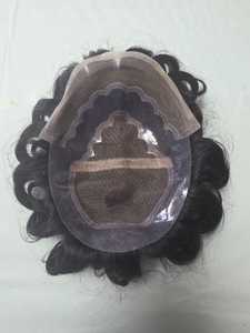 Peluca de Cabello Humano Virgen Taz Hair BD, Estilo Bollywood, Prótesis Capilar Suave de Cabello Indio para Hombres, Toupee Remy - Product Image 4