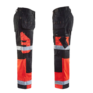 Pantalones de Trabajo de Invierno Resistentes OEM para Hombre, Alta Visibilidad, Múltiples Bolsillos, Construcción a Prueba de Polvo, Poliéster Reflectante - Product Image 5