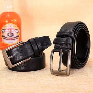 Popular Cow Hide Leather Belts For Men <b>Split</b> Leather <b>Pin</b> Buckles Belt Custom Color Casual Customized Logo Style - Product Image 2