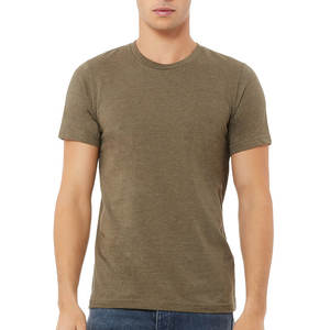 T-shirt uni à col rond pour homme, 100% coton respirant, vente en gros, faible MOQ, impression personnalisée - Product Image 5