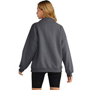 Sweat-shirt décontracté élégant en coton doux avec un design streetwear moderne, idéal pour la superposition, pour femme, été. - Product Image 2