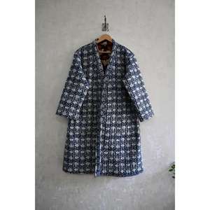 Chaqueta Acolchada de Algodón Kantha, Abrigo Largo Reversible Estilo Boho, Bata de Mujer, Abrigo Indio Hecho a Mano - Product Image 3