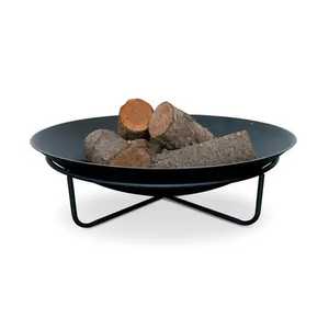 Round Black Metal <b>Fire</b> Pit Bowl Three Legged Stand Heavy Duty Outdoor Wood Burning Patio Heater Garden Backyard Fireplace - Product Image 2