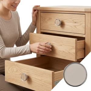 Poignée de meuble moderne ronde en laiton avec cœur en bois pour cuisine et bureau à domicile, durable - Product Image 3
