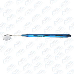 Mango Superficie frontal Rodio Plasma Recubierto Instrumentos quirúrgicos dentales Espejo dental Acero inoxidable con plasma azul - Product Image 2