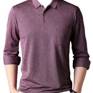 100% algodón nuevo verano hombres Camiseta de manga larga solapa suelta Polo camisa delgada Top - Product Image 1