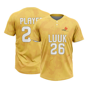 Uniforme de Liga Personalizado con Impresión por Sublimación Resistente a la Decoloración, Fabricante de Camisetas de Béisbol Premium de 2 Botones - Product Image 6
