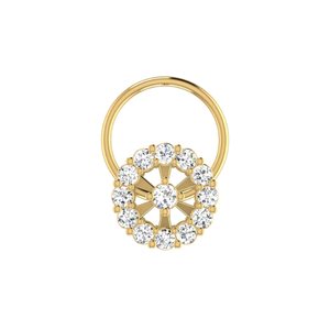 Ajretail 0.14 Carat Natural <b>Diamond</b> <b>Nose</b> Pin-HI Color VS-SI Clarity - Product Image 1