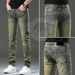 Pantalones Vaqueros con Lavado Ácido, Corte Holgado, Pierna Ancha, Estilo Retro, Moda Urbana - Product Image 3