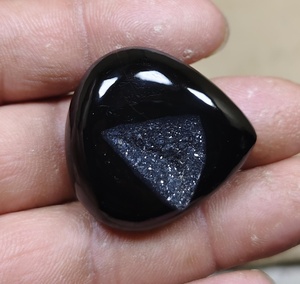 Cabochons en onyx noir de qualité supérieure, pierres précieuses en vrac, formes variées, pour la fabrication de bijoux - Product Image 3