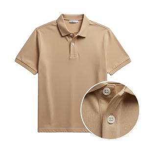 Polo pour homme en coton premium respirant, coupe confortable, impression de logo personnalisée, vente en gros, tenue décontractée à manches courtes - Product Image 2