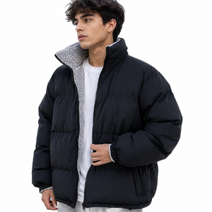 Manteau d'hiver décontracté unisexe en cuir TS, imperméable, coupe-vent, résistant au froid, chaud, en fausse fourrure, style duvet de poisson, couleur blanc canard 80% - Product Image 1