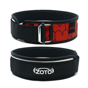 Ceinture de musculation en nylon autobloquante avec boucle métallique, motif personnalisé par sublimation, soutien lombaire, ceinture de gym - Product Image 1
