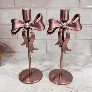 METAL LINE EXPORTS Lot de 2 bougeoirs sculpturaux en laiton faits à la main, résistants à la chaleur, design empilé effet pierre, pour décoration intérieure - Product Image 6