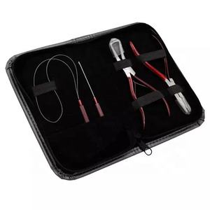 Kit de Herramientas Profesionales de Alta Calidad para Extensiones de Cabello, Pinza para Cabello con Recubrimiento Rojo y Adhesivos, Logotipo Personalizado ANAAIF - Product Image 5