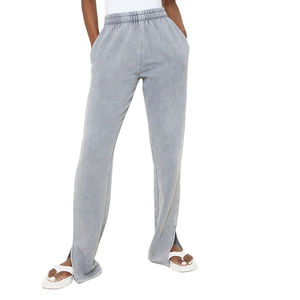 Pantalon de jogging en coton délavé à l'acide de haute qualité pour femme, style urbain, coupe décontractée 450 GSM, fabricant OEM pour femmes - Product Image 1