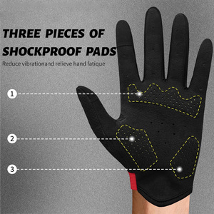 Gants de cyclisme personnalisés pour l'hiver, demi-doigts, respirants et rembourrés, pour le sport et la conduite - Fabrication OEM au Pakistan - Product Image 5