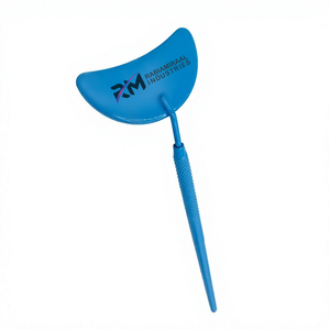 Sky blue Powder Coated Color Private Label Lash Inspection <b>Mirror</b> <b>Moon</b> Shape Custom Shape Eyelash Extension Beauty Tool - Product Image 3
