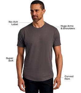 Camiseta Deportiva de Manga Corta para Hombre, Personalizada, 100% Poliéster Blanco, Tejido Transpirable, Compresión, Impresión Gráfica, Marca Personalizada, en Promoción - Product Image 3
