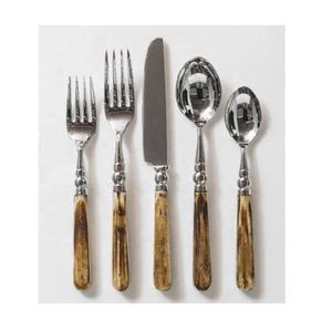 Hot Selling <b>Mirror</b> Polish Stainless Steel Bone Handle Elegant Cutlery Set for Home Kitchen Dining Accessories - Product Image 5