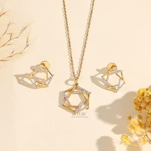 Conjunto de Joyas de Diamantes de Corte Redondo VVS-VS, Diseño Especial para la Temporada de Bodas, Regalo de Lujo Puro para Mujer, Collar de Diamantes Cultivados en Laboratorio - Product Image 1
