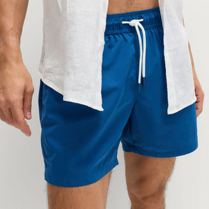 Pantalones Cortos de Baño para Hombre, Verano 2026, Venta Caliente, Personalizables al por Mayor, Lisos, a la Moda, Cómodos, con Dos Bolsillos y Cordón Ajustable - Product Image 4