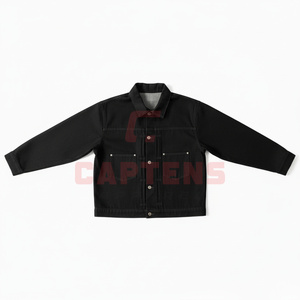 2026 Men’s Vintage <b>Denim</b> <b>Jacket</b> and Baggy Jeans Set Plus Size <b>Lightweight</b> Turn Down Collar Streetwear Outfit - Product Image 2