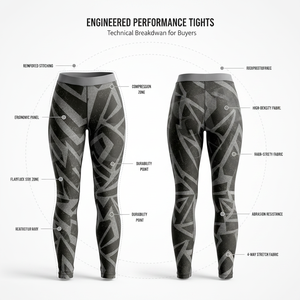 Leggings personnalisés avec votre propre logo de marque imprimé, leggings de fitness de haute qualité, matière personnalisée, pantalon athlétique ajusté et moulant - Product Image 2