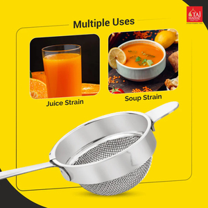 Nuevo diseño de coladores de doble malla SS, colador de malla fina, espumadera de cocina, apto para lavavajillas, para té y café - Product Image 2