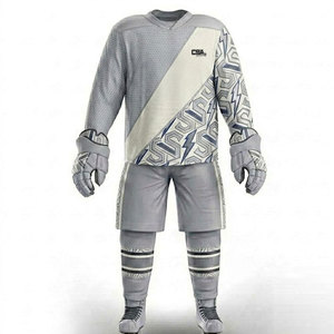 Uniforme de hockey sobre hielo duradero para jugadores jóvenes y adultos con tela cómoda y diseño inspirado en equipos profesionales - Product Image 1