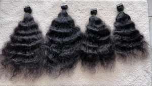 Extensiones de Cabello Remy de la Mejor Calidad, Cabello Indio de Lujo, Cinta Adhesiva del Sur de la India, Directamente de Fábrica, Cabello Humano Crudo Sin Procesar de Alta Calidad - Product Image 4