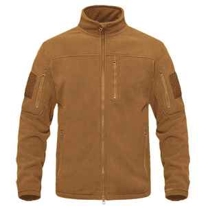 New Autumn Winter Men's Outdoor Sports Casual Windproof Fleece <b>Jacket</b> Stand Collar Mountaineering Sweatshirt <b>Zipper</b> <b>Jackets</b> - Product Image 1
