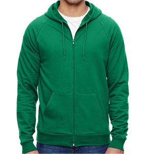 Sweat-shirt à capuche personnalisé 100% polyester à fermeture éclair, manches longues, motif uni, pour l'automne - Product Image 2