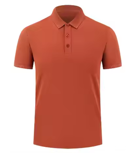 OEM Custom Design <b>Men's</b> 100% Cotton <b>T</b>-<b>Shirt</b> Moisture-Wicking Golf <b>Cool</b> Matte Yarn Quick-Dry Solid Striped Short Sleeve for Polo - Product Image 5