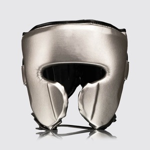 Protector de Cabeza Profesional Ligero y Ecológico, Hecho a Medida, de Primera Calidad, 100% Cuero Vacuno Genuino, con Cordones, para Boxeo - Product Image 1