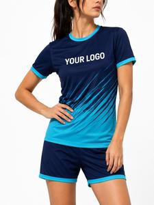Ensemble de maillots de football pour hommes, col rond, manches courtes, impression par sublimation, polyester respirant, design dégradé, coupe régulière pour adultes - Product Image 6