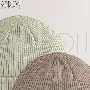 Bonnet unisexe tricoté côtelé uni décontracté, de haute qualité, le plus récent, chaud pour l'hiver, idéal pour l'extérieur, avec logo personnalisé, prix de gros, best-seller premium - Product Image 5