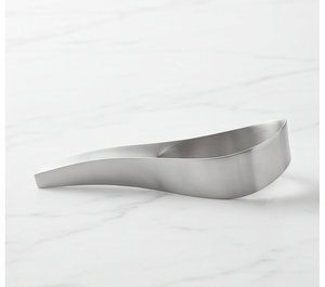 Spatule à gâteau sculpturale en acier inoxydable, ondulée irrégulière, en métal argenté, pour les fêtes et l'usage domestique - Product Image 1