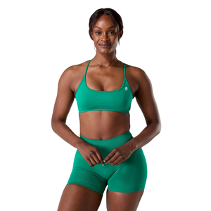 Soutien-gorge de sport sans couture pour femme, dos ouvert, à bretelles, haute élasticité, pour yoga, fitness, gym, entraînement, vêtements de sport, personnalisable OEM - Product Image 1