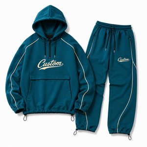 Conjunto de Chaqueta Cortavientos de Nailon para Hombre con Cremallera Completa y Pantalones Jogger para Minoristas Deportivos, MOQ Bajo - Product Image 3