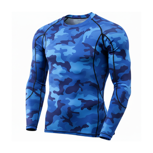 Custom Design Unisex Rash Guard Dry Fit <b>Compression</b> <b>Shirts</b> Long Sleeve Fitness Bodybuilding Breathable - Product Image 6