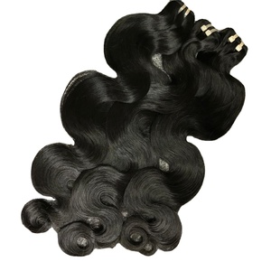 100% cheveux vierges vietnamiens texture de vague de corps extensions de tissage de cheveux pas d'étirement pas de volants qualité supérieure 100g faisceaux - Product Image 1