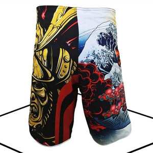 Shorts de boxe pour hommes, prix de gros direct usine, faible MOQ, style classique, couleur unie, Spandex/Polyester, séchage rapide - Product Image 2