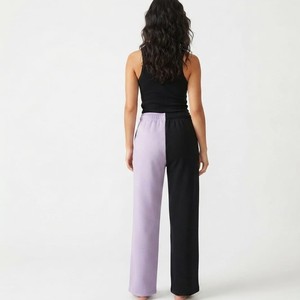Wholesale Custom Women Sweatpants Two Tone Color Block <b>Drawstring</b> <b>Trousers</b> Relaxed Fit Cotton Fleece Joggers For Women - Product Image 4